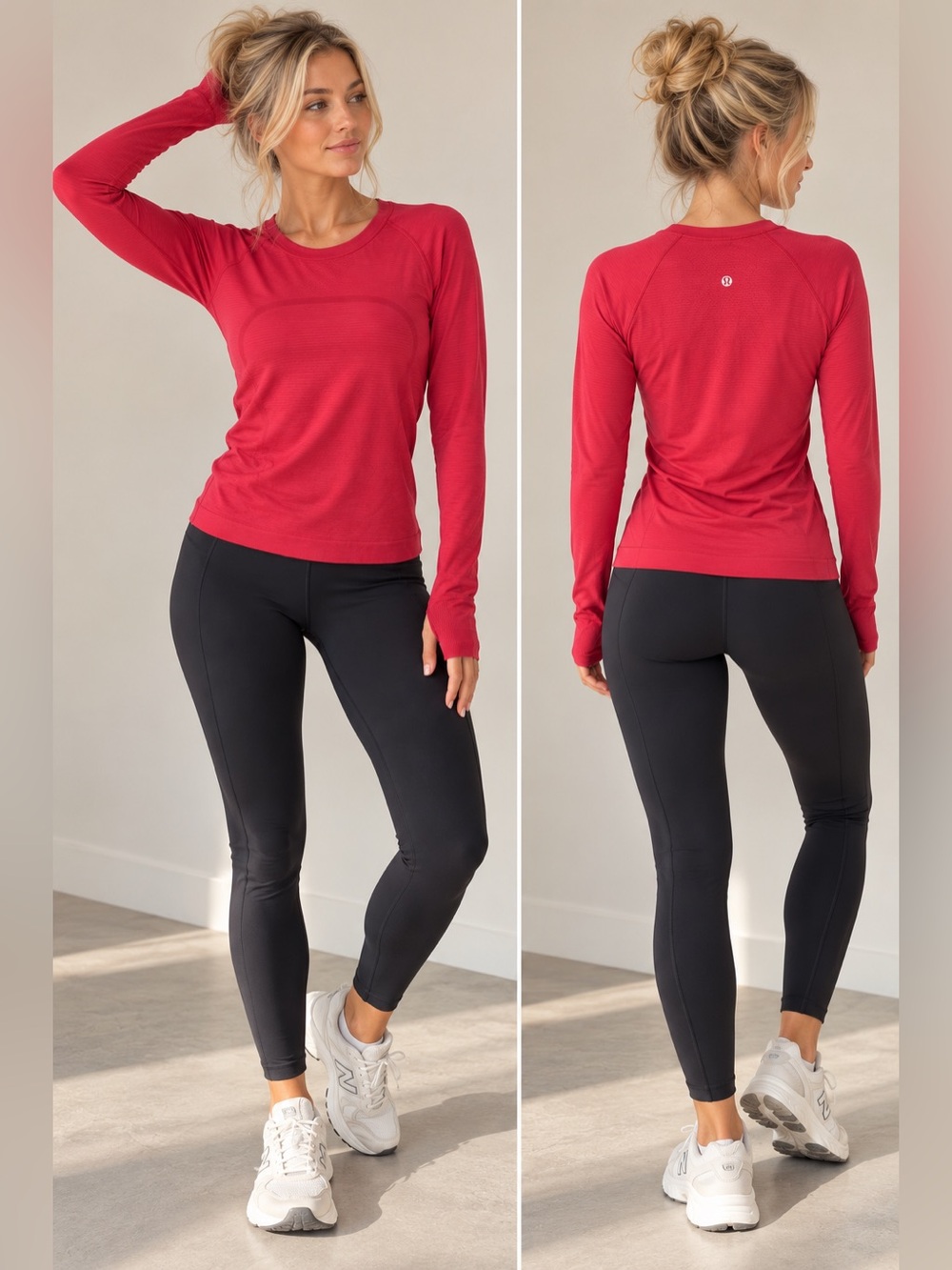 Lululemon Swiftly Tech Long Sleeve 2.0 women’s top pink size 12